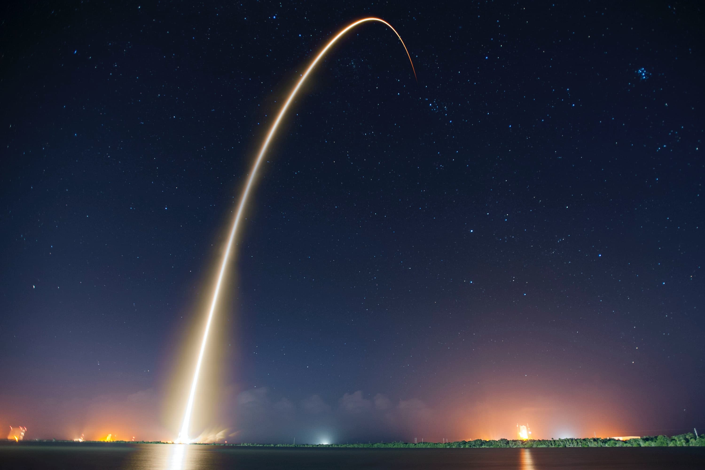 photo of a rocket launch